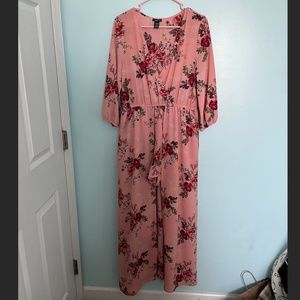 Rue21 High Low Pink Floral Romper